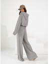 Komplet dzianinowy bluza i spodnie NOLANI - szary