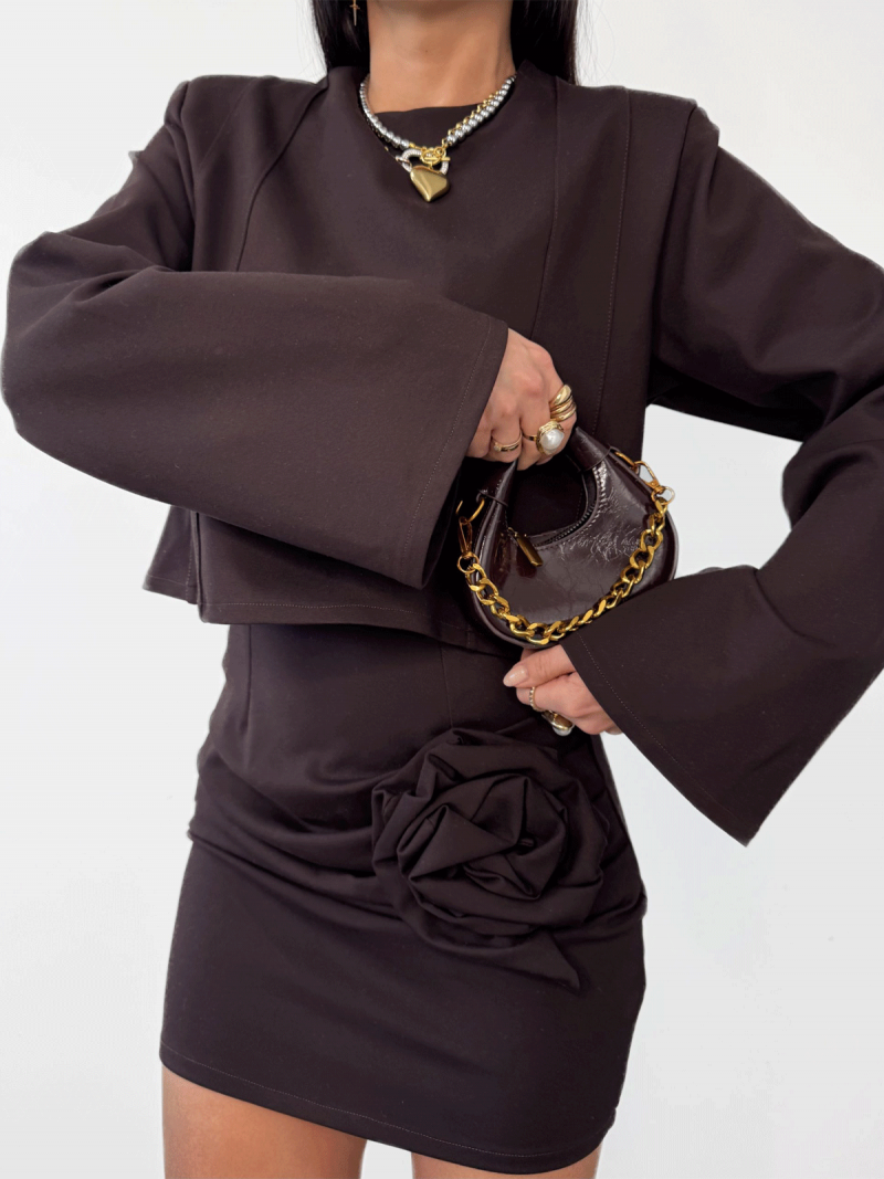 Wiskozowy komplet ze spódnicą KEALY -...