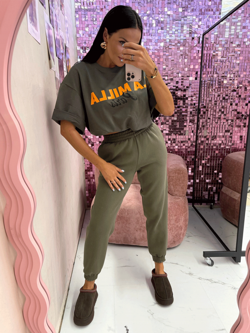 Bawełniana bluzka t-shirt z napisem...