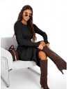 Stylowy komplet z midi spódnicą DATIVA - czarny