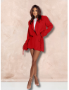 Komplet marynarka i spódnico-spodenki HOLLI - czerwony