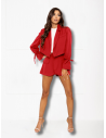 Komplet marynarka i spódnico-spodenki HOLLI - czerwony