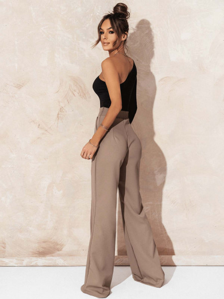 Body na jedno ramię z wycięciem ANVIS - czarne 2