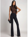 Dopasowane spodnie dzwony AVELISA - czarne