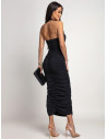 Dopasowana sukienka z odkrytymi plecami RINA - czarna