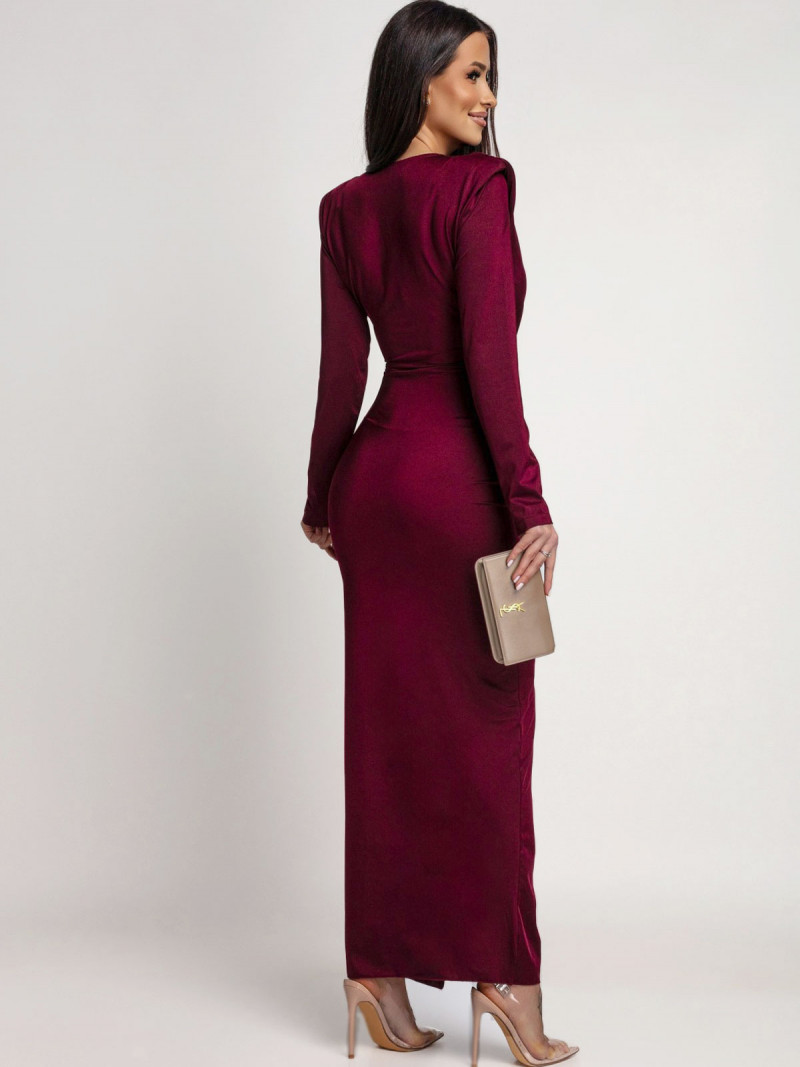 Elegancka sukienka maxi z ozdobną...