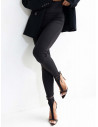 Legginsy modelujące z przedłużeniem na palec LYRA - czarne