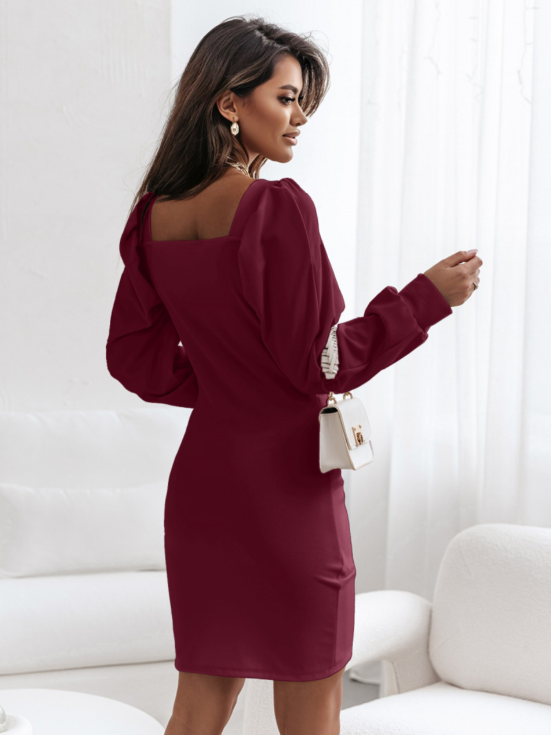 Sukienka z bufiastymi rękawami ADIANA...