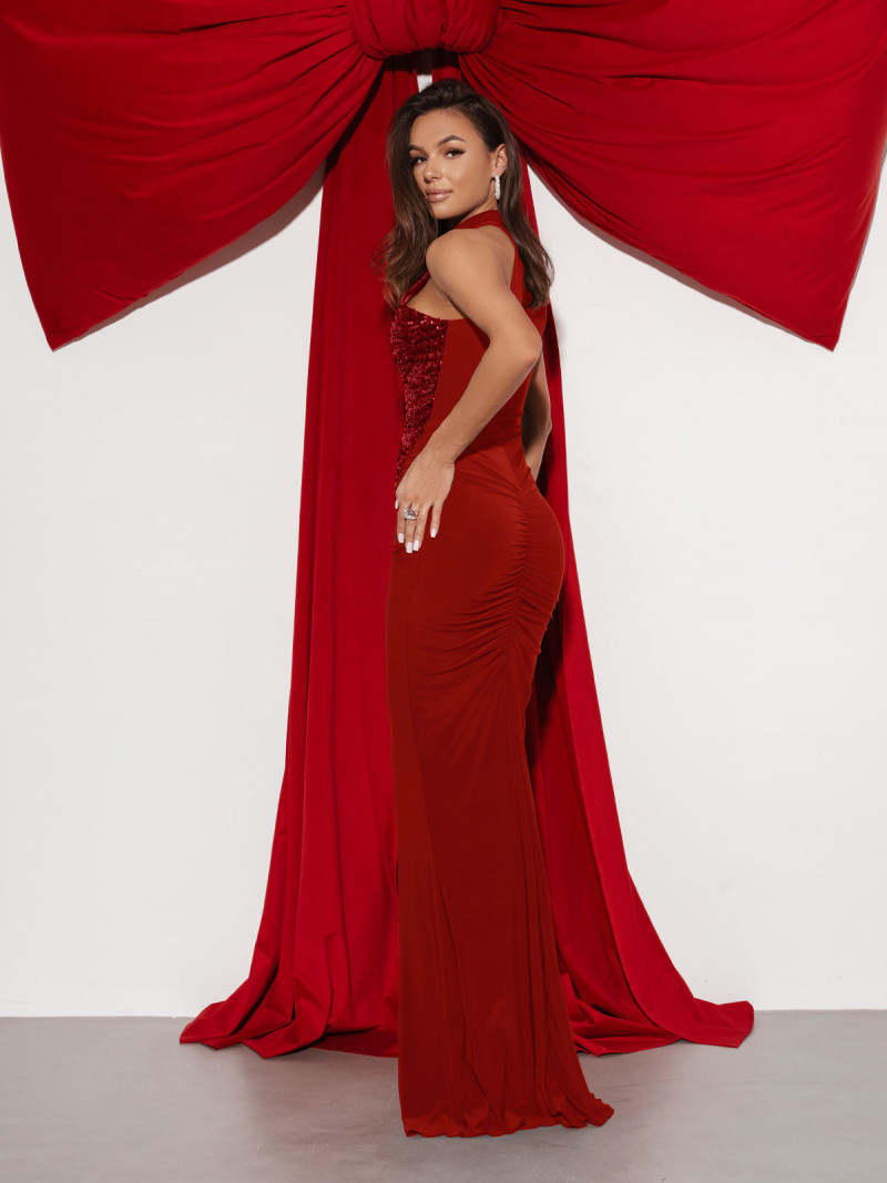 Maxi sukienka z cekinami MARCIA -...