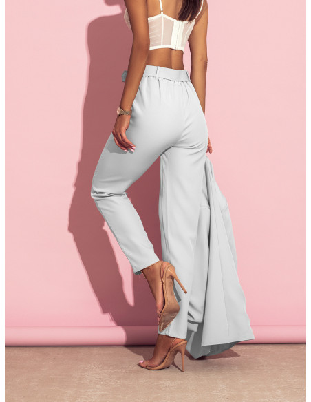 Modny garnitur marynarka i spodnie NAJAT - biały