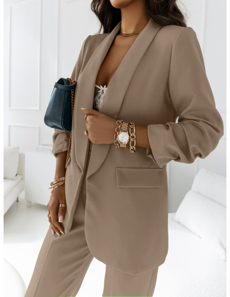 WP marynarka z podszewką - cappuccino