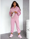 Wiskozowy komplet dresowy NORIEL - brudny róż