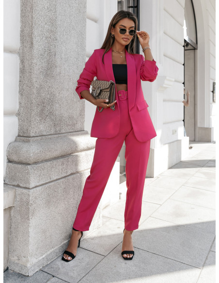 WP Modny garnitur marynarka i spodnie - fuksja