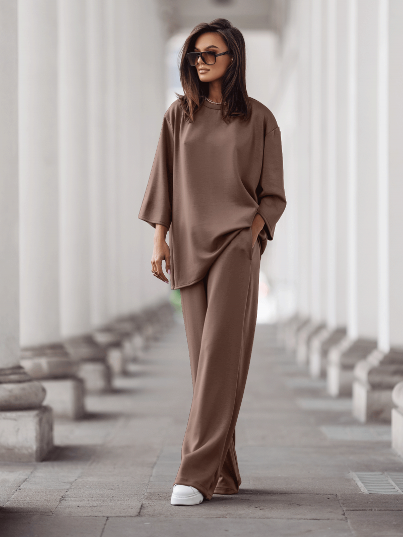 Stylowy komplet dresowy z tencelu...