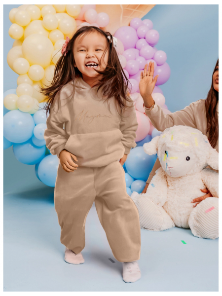 WP Spodnie dresowe r.116 - beżowe