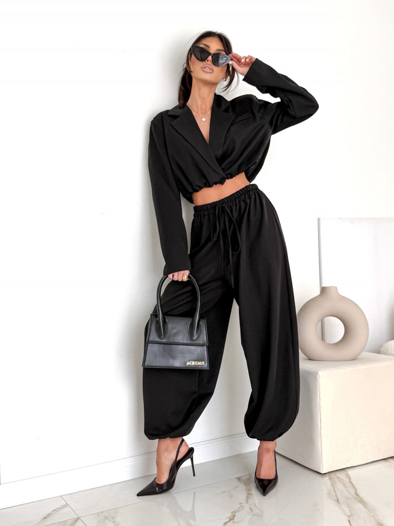 Bawełniany komplet marynarka i...