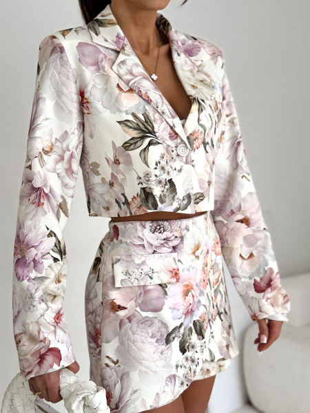 Bawełniany komplet ze spódnico-spodenkami LEWI - wzór 2