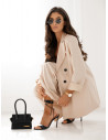 Stylowy garnitur marynarka i spodnie ULLA - beżowy