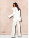 Garnitur z szerokimi spodniami ENOJA - biały
