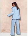 Garnitur z szerokimi spodniami ENOJA - błękitny