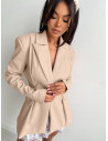 Długa taliowana marynarka TERRY - beżowa