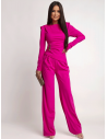 Kobiecy komplet z szerokimi spodniami ITANJA - fuksjowy