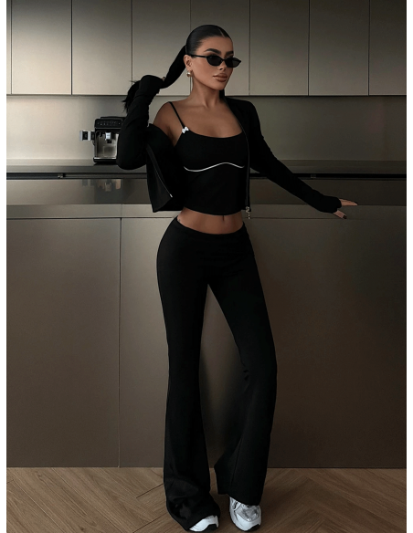 Nowoczesny komplet 3w1 MANJU - czarny