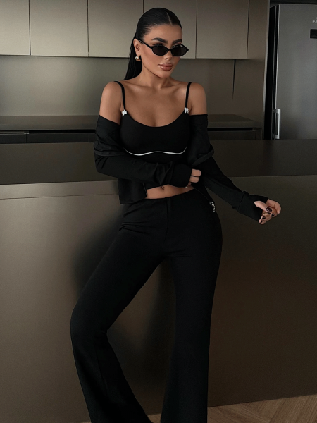 Nowoczesny komplet 3w1 MANJU - czarny 2