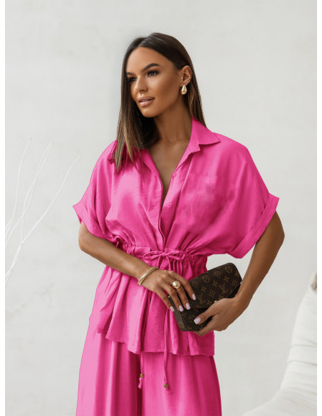 Wiskozowy komplet z szerokimi spodniami VELENA - fuskjowy