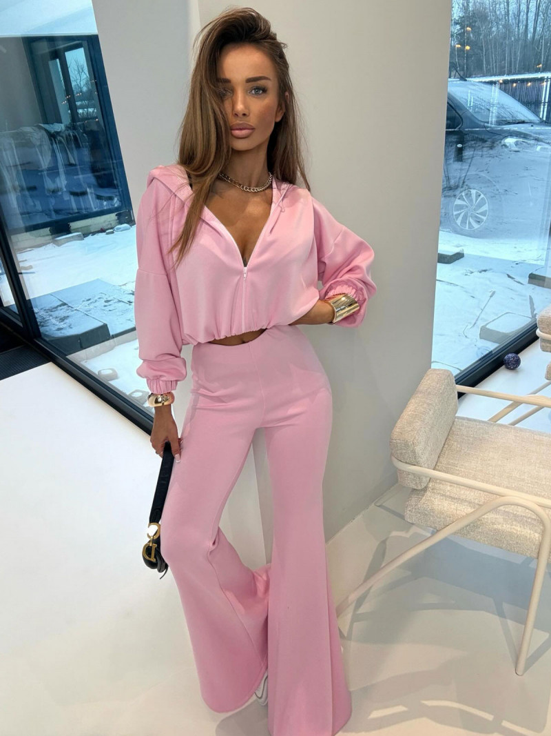 Wiskozowy komplet bluza i spodnie...