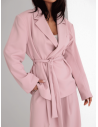Elegancka marynarka z wiązaniem ADELL - brudny róż