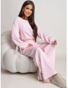 Komplet dresowy z szerokimi spodniami SHYLA - pudrowy róż