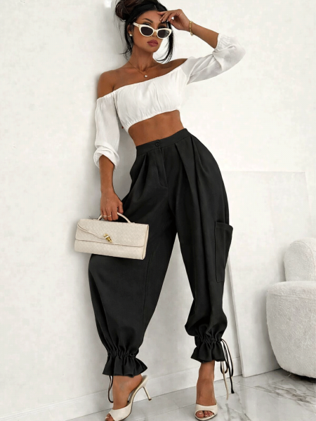 Modne spodnie z ściągaczami...