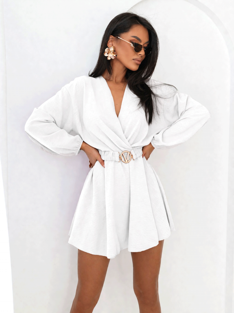 Krótki kombinezon z przekładanym...