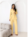 Garnitur marynarka i szerokie spodnie OMARI - bananowy