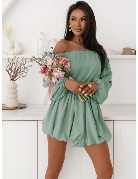 Stylowy komplet ze spódnicą MARISA - matcha