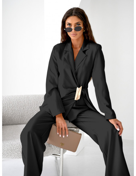 Garnitur marynarka i szerokie spodnie ORION - czarny