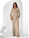 Garnitur marynarka i szerokie spodnie ORION - mocha mousse