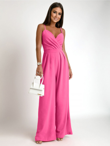 Kombinezon na ramiączkach ALKANA - różowy