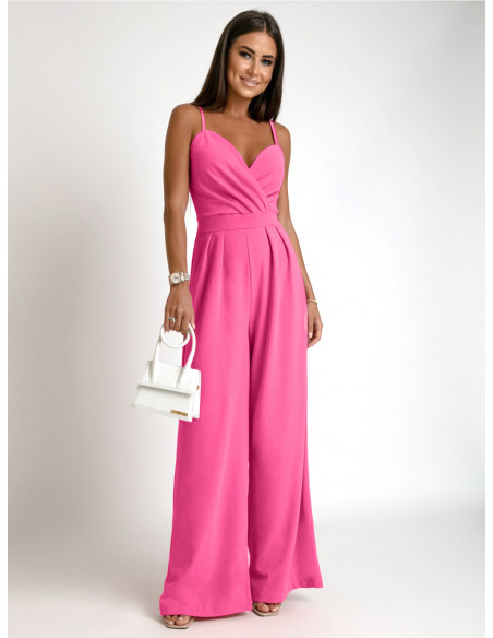 Kombinezon na ramiączkach ALKANA - różowy