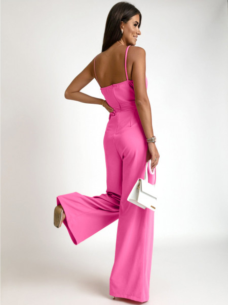 Kombinezon na ramiączkach ALKANA - różowy 2