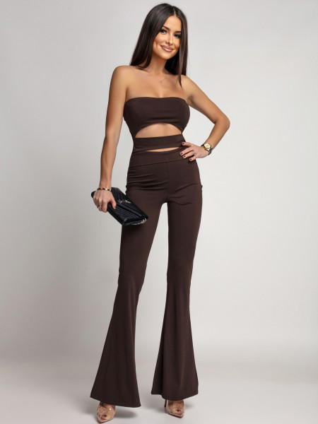 Dopasowany kombinezon 2w1 ARAMI - czekoladowy 2