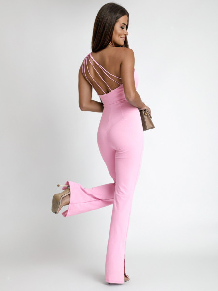 Dopasowany kombinezon na ramiączkach SONNY - pudrowy róż 2