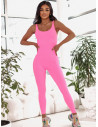 Sportowy kombinezon na ramiączkach ARRO - neon róż