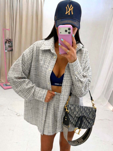 Bawełniany komplet z krótkimi spodenkami MARCO - wzór 1