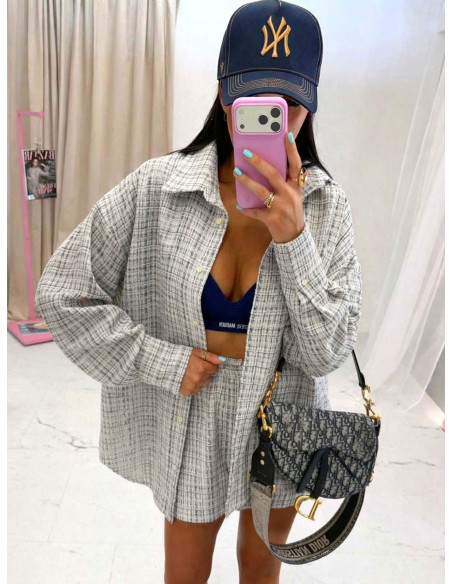 Bawełniany komplet z krótkimi spodenkami MARCO - wzór 1