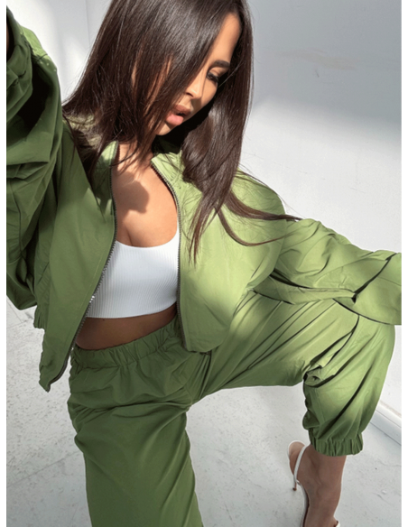 Stylowy komplet dresowy VIRENA - zielony