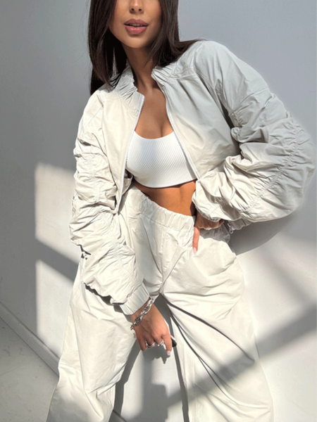 Stylowy komplet dresowy VIRENA - beżowy 2