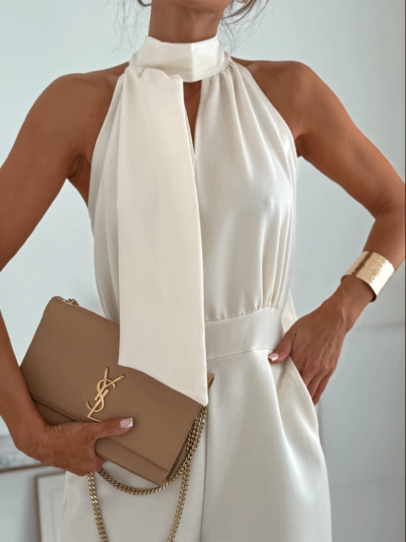 Elegancki kombinezon z szerokimi...