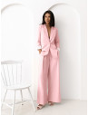 Garnitur marynarka i szerokie spodnie VIVIO - pudrowy róż